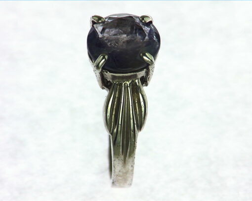 Iolite Gemstone Sterling Silver Ring.
