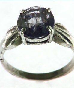 Iolite Gemstone Sterling Silver Ring.