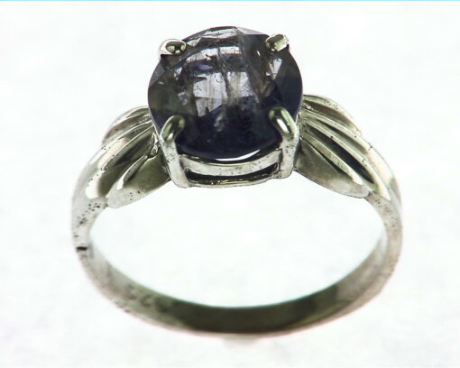 Iolite Gemstone Sterling Silver Ring.