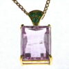 Kunzite Gold Pendent
