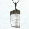 Kunzite natural genuine Crystal Pendant in Silver PSS,1015