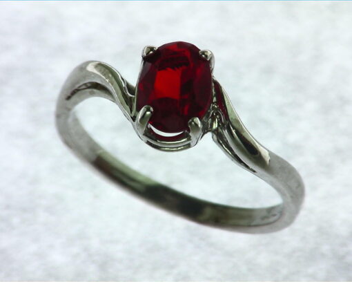Mexican Fire Opal Sterling Silver Lady,s Ring