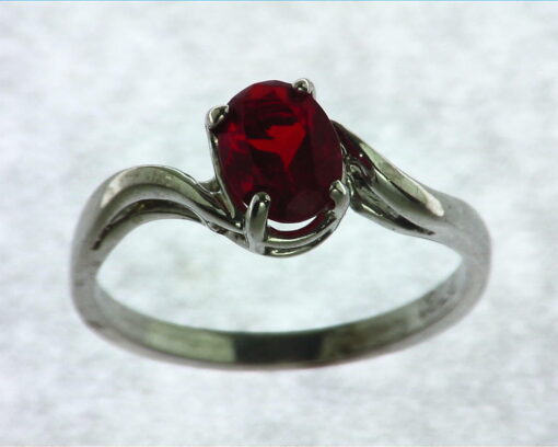 Mexican Fire Opal Sterling Silver Lady,s Ring