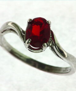 Mexican Fire Opal Sterling Silver Lady,s Ring