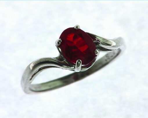 Mexican Fire Opal Sterling Silver Lady,s Ring