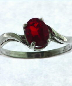 Mexican Fire Opal Sterling Silver Lady,s Ring