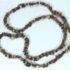 Tiger Eye Natural Genuine Gemstone Tumbled Bead Necklace NBD,842