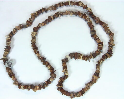 Tiger Eye Natural Genuine Gemstone Tumbled Bead Necklace NBD,842