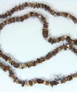 Tiger Eye Natural Genuine Gemstone Tumbled Bead Necklace NBD,842
