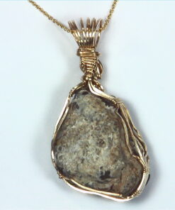 Fire Agate Natural Genuine Gemstone 14 kt yellow Gold Filled Pendent NFG,981