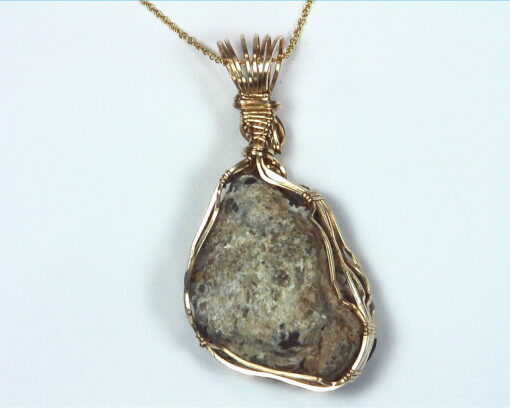 Fire Agate Natural Genuine Gemstone 14 kt yellow Gold Filled Pendent NFG,981