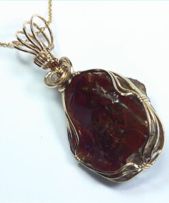 Opal (Ethiopian Black) Natural Genuine Gemstone Pendent, NFG982