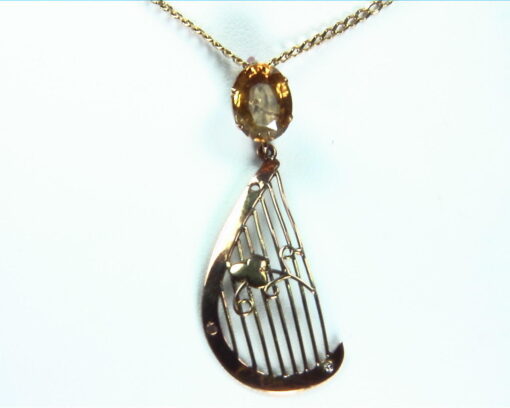 Zircon Gold Pendent
