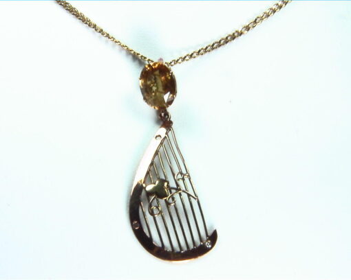 Zircon Gold Pendent