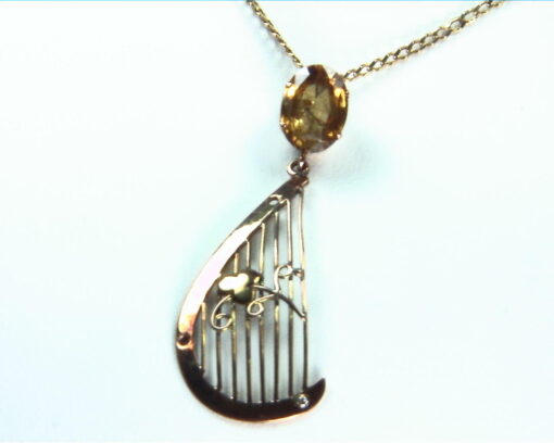 Zircon Gold Pendent