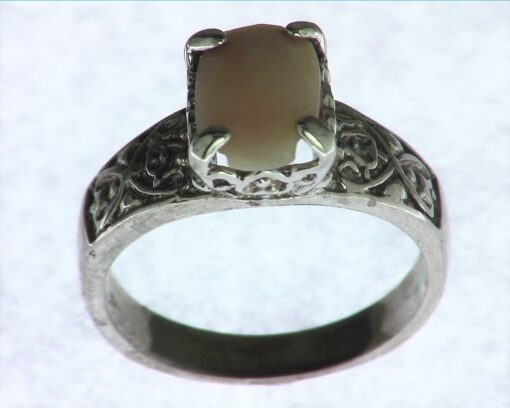 Opal Natural Genuine Gemstone Set in Sterling Silver Ring RSS742