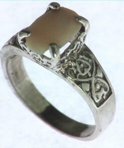 Opal Natural Genuine Gemstone Set in Sterling Silver Ring RSS742