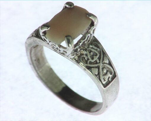 Opal Natural Genuine Gemstone Set in Sterling Silver Ring RSS742