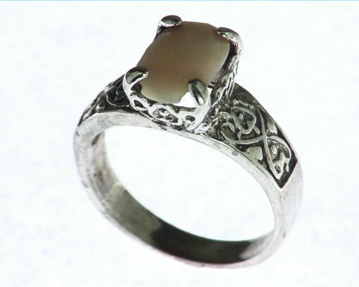 Opal Natural Genuine Gemstone Set in Sterling Silver Ring RSS742
