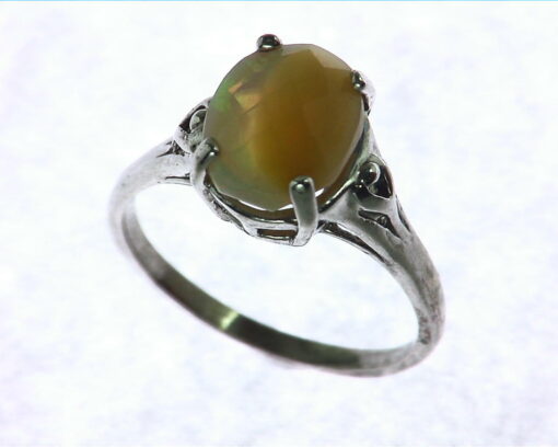 Oval Shape Cabochon Sterling Silver Ring
