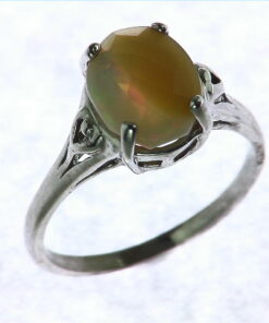 Oval Shape Cabochon Sterling Silver Ring