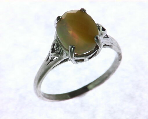 Oval Shape Cabochon Sterling Silver Ring