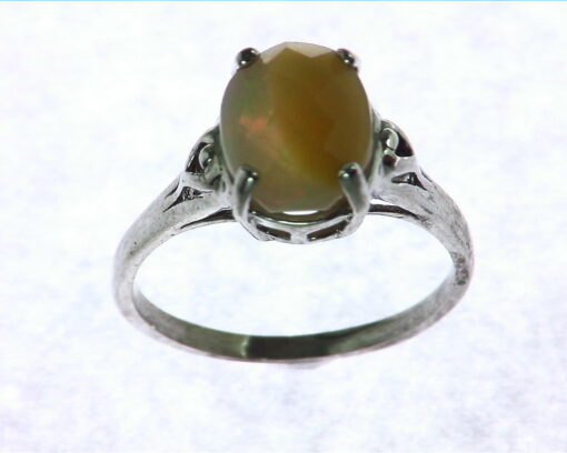 Oval Shape Cabochon Sterling Silver Ring