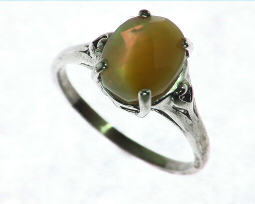 Oval Shape Cabochon Sterling Silver Ring