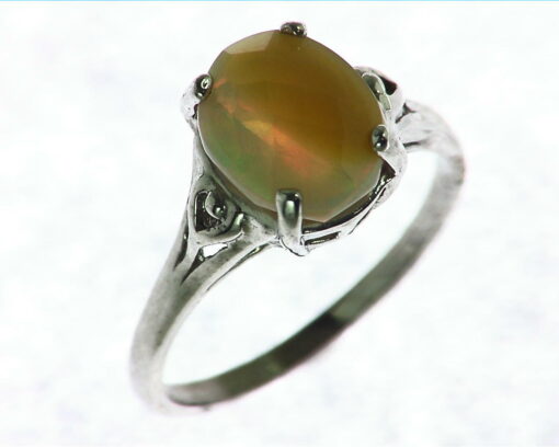 Oval Shape Cabochon Sterling Silver Ring
