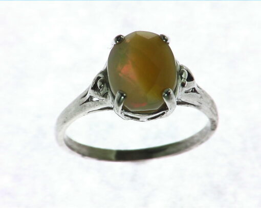 Oval Shape Cabochon Sterling Silver Ring