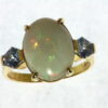Opal Natural Genuine Gemstone set in 14kt yellow Gold Lady,s Ring RFK,297