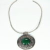Green Onyx Natural Genuine Gemstone Sterling Silver Pendent PSS,1199