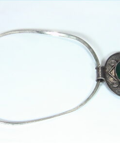Green Onyx Natural Genuine Gemstone Sterling Silver Pendent PSS,1199