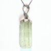 Aquamarine Natural Genuine Crystal sterling Silver Pendent PSS,852
