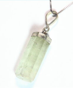 Aquamarine Natural Genuine Crystal sterling Silver Pendent PSS,852