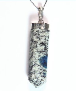 Azurite and Granite Sterling Silver Crystal Pendent PSS,873