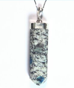 Azurite and Granite Sterling Silver Crystal Pendent PSS,873