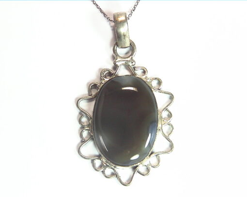 Natural Genuine Agate Silver Pendent PSS,894