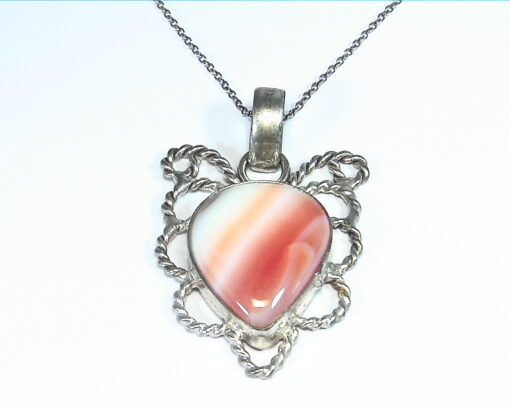 Natural Agate Silver Pendant PSS,910