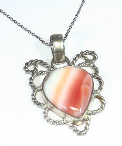 Natural Agate Silver Pendant PSS,910
