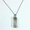 Quarts Crystal Natural Genuine Gemstone Sterling Silver Pendent PSS,911