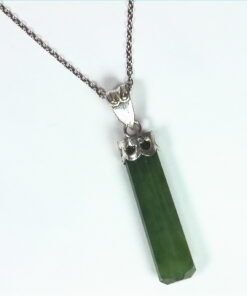Grossular Garnet Natural Genuine Gemstone Sterling Silver Pendent PSS,970
