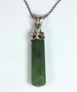 Grossular Garnet Natural Genuine Gemstone Sterling Silver Pendent PSS,970