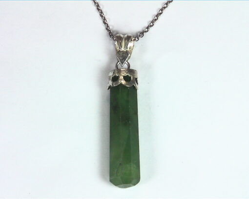 Grossular Garnet Natural Genuine Gemstone Sterling Silver Pendent PSS,970