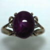 Star Ruby Natural Genuine Gemstone Ring in Gold RFK,341