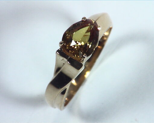 Yellow Sapphire Golden Color,Gemstone Lady,s Gold Ring RFK,363