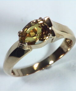 Yellow Sapphire Golden Color,Gemstone Lady,s Gold Ring RFK,363
