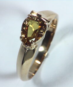 Yellow Sapphire Golden Color,Gemstone Lady,s Gold Ring RFK,363