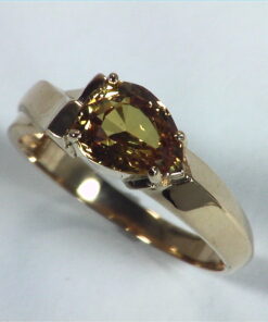 Yellow Sapphire Golden Color,Gemstone Lady,s Gold Ring RFK,363