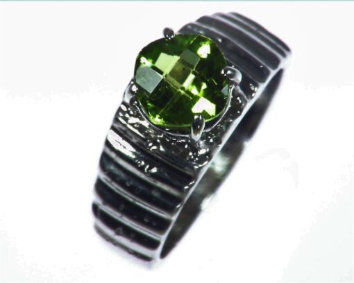 Peridot Natural Genuine Gemstone RingRSS1022